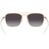 imageRayBan RB3588 Square SunglassesBlack on GoldLight Grey Gradient Dark Grey
