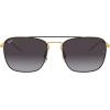 imageRayBan RB3588 Square SunglassesBlack on GoldLight Grey Gradient Dark Grey