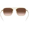imageRayBan RB3588 Square SunglassesBrown on GoldBrown Gradient Dark Brown