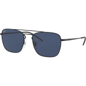 imageRayBan RB3588 Square SunglassesRubber BlackDark Blue
