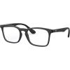 imageRayBan Kids RY1553 Square Prescription Eyeglass Frames Rubber BlackDemo Lens 48 mm