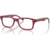 imageRayBan Kids Ry1531 Square Prescription Eyeglass FramesTop RedOrangeLight PurpleDemo Lens
