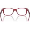imageRayBan Kids Ry1531 Square Prescription Eyeglass FramesTop RedOrangeLight PurpleDemo Lens
