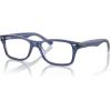 imageRayBan Kids Ry1531 Square Prescription Eyeglass FramesTop Violet on Transparent VioletDemo Lens