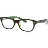 imageRayBan unisexchild Ry1555 Square Prescription Eyeglass FramesBrown on Green FluorescentDemo Lens