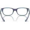 imageRayBan unisexchild Ry1555 Square Prescription Eyeglass FramesTop BlueVioletLight BlueDemo Lens