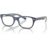 imageRayBan unisexchild Ry1555 Square Prescription Eyeglass FramesTop BlueVioletLight BlueDemo Lens