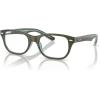 imageRayBan unisexchild Ry1555 Square Prescription Eyeglass FramesTop GreenOrangeLight BlueDemo Lens