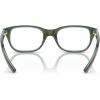imageRayBan unisexchild Ry1555 Square Prescription Eyeglass FramesTop GreenOrangeLight BlueDemo Lens