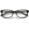 imageRayBan unisexchild Ry1555 Square Prescription Eyeglass FramesTop GreenOrangeLight BlueDemo Lens