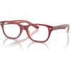imageRayBan unisexchild Ry1555 Square Prescription Eyeglass FramesTop RedVioletOrangeDemo Lens