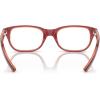 imageRayBan unisexchild Ry1555 Square Prescription Eyeglass FramesTop RedVioletOrangeDemo Lens