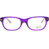 imageRayBan unisexchild Ry1555 Square Prescription Eyeglass FramesViolet on Fuchsia FluorescentDemo Lens