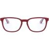 imageRayBan unisexchild Ry1592 Square Prescription Eyeglass FramesRed on GreyBlueDemo Lens