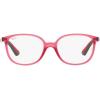 imageRayBan unisexchild Ry1598 Square Prescription Eyeglass FramesTransparent RedGreenDemo Lens