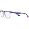 imageRayBan unisexchild Ry1598 Square Prescription Eyeglass FramesTransparent VioletBlueDemo Lens