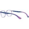 imageRayBan unisexchild Ry1598 Square Prescription Eyeglass FramesTransparent VioletBlueDemo Lens