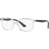 imageRayBan unisexchild Ry1598 Square Prescription Eyeglass FramesTransparentBlackDemo Lens