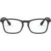 imageRayBan Kids RY1553 Square Prescription Eyeglass Frames Rubber BlackDemo Lens 48 mm