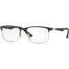 imageRayBan Kids Ry1052 Square Prescription Eyeglass FramesMatte Black on SilverDemo Lens