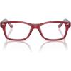 imageRayBan Kids Ry1531 Square Prescription Eyeglass FramesTop RedOrangeLight PurpleDemo Lens