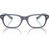 imageRayBan unisexchild Ry1555 Square Prescription Eyeglass FramesTop BlueVioletLight BlueDemo Lens