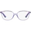 imageRayBan unisexchild Ry1598 Square Prescription Eyeglass FramesTransparent VioletBlueDemo Lens