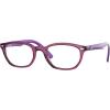 imageRayBan unisexchild Ry1599 Rectangular Prescription Eyeglass FramesTransparent FuchsiaDemo Lens