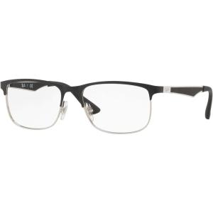 imageRayBan Kids Ry1052 Square Prescription Eyeglass FramesMatte Black on SilverDemo Lens