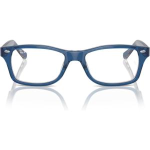 imageRayBan Kids Ry1531 Square Prescription Eyeglass FramesTop Dark BlueBrownLight GreyDemo Lens