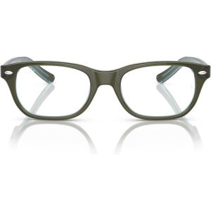 imageRayBan unisexchild Ry1555 Square Prescription Eyeglass FramesTop GreenOrangeLight BlueDemo Lens