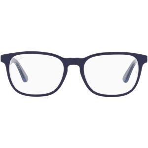 imageRayBan unisexchild Ry1592 Square Prescription Eyeglass FramesBlue on TransparentDemo Lens