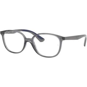 imageRayBan unisexchild Ry1598 Square Prescription Eyeglass FramesTransparent GreyDemo Lens