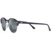 imageRayBan RB4246 Clubround Round SunglassesBlue on SilverDark Blue Gradient Mirrored Polarized