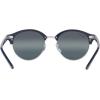 imageRayBan RB4246 Clubround Round SunglassesBlue on SilverDark Blue Gradient Mirrored Polarized