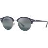 imageRayBan RB4246 Clubround Round SunglassesBlue on SilverDark Blue Gradient Mirrored Polarized