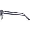 imageRayBan RB4246 Clubround Round SunglassesBlue on SilverDark Blue Gradient Mirrored Polarized