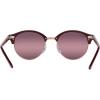 imageRayBan RB4246 Clubround Round SunglassesBordeaux on Rose GoldRed Polarized Gradient