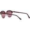 imageRayBan RB4246 Clubround Round SunglassesBordeaux on Rose GoldRed Polarized Gradient