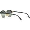 imageRayBan RB4246 Clubround Round SunglassesGreen on GoldDark Green Gradient Mirrored Polarized
