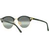 imageRayBan RB4246 Clubround Round SunglassesGreen on GoldDark Green Gradient Mirrored Polarized