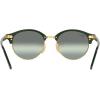 imageRayBan RB4246 Clubround Round SunglassesGreen on GoldDark Green Gradient Mirrored Polarized