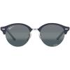 imageRayBan RB4246 Clubround Round SunglassesBlue on SilverDark Blue Gradient Mirrored Polarized