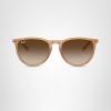 image:imageRayBan RB4171f Erika Low Bridge Fit Round SunglassesRubber BeigeBrown Gradient