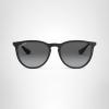 image:imageRayBan RB4171f Erika Low Bridge Fit Round SunglassesRubber BlackLight Grey Gradient Grey Polarized