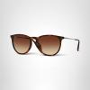 image:imageRayBan RB4171f Erika Low Bridge Fit Round SunglassesRubber HavanaBrown Gradient Dark Brown