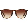 image:imageRayBan RB4171f Erika Low Bridge Fit Round SunglassesRubber HavanaBrown Gradient Dark Brown