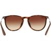 image:imageRayBan RB4171f Erika Low Bridge Fit Round SunglassesRubber HavanaBrown Gradient Dark Brown