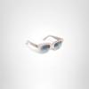 image:imageRayBan Unisex Rb2186 State Street Square SunglassesBeige on TransparentBlue Gradient Grey