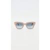image:imageRayBan Unisex Rb2186 State Street Square SunglassesBeige on TransparentBlue Gradient Grey